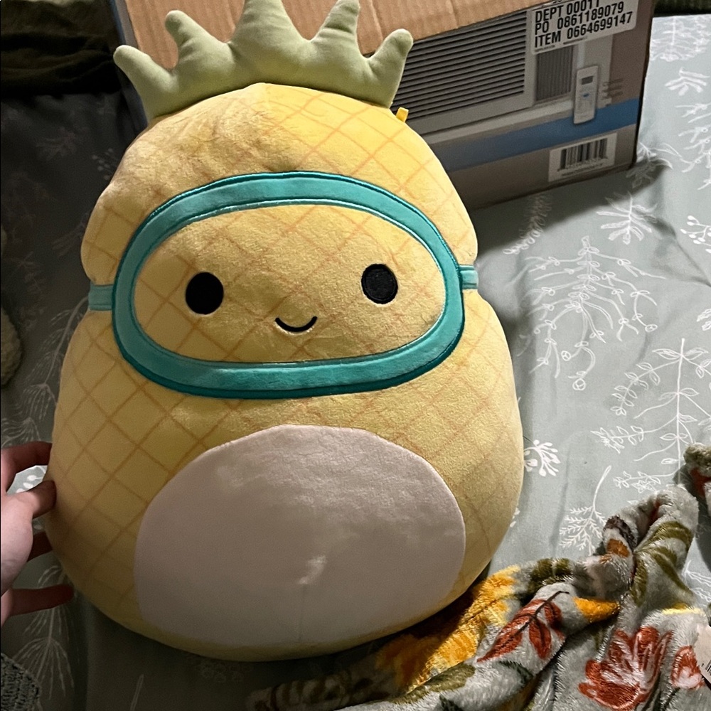 Pineapple Plush with Crown and Goggles